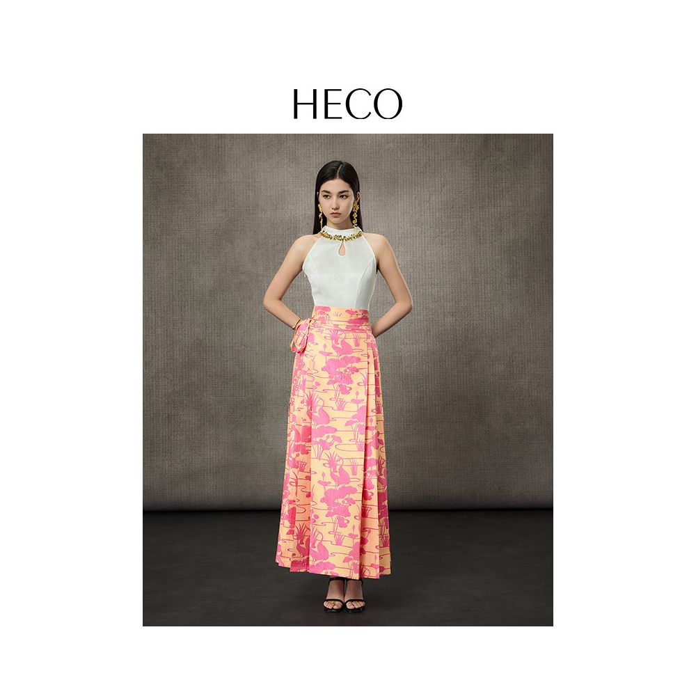 Zhao Qing s HECO Dance Fun Butterfly New Chinese style Acetic Acid Tank Top Women s Hollow Lace Style Off Shoulder Top image 4