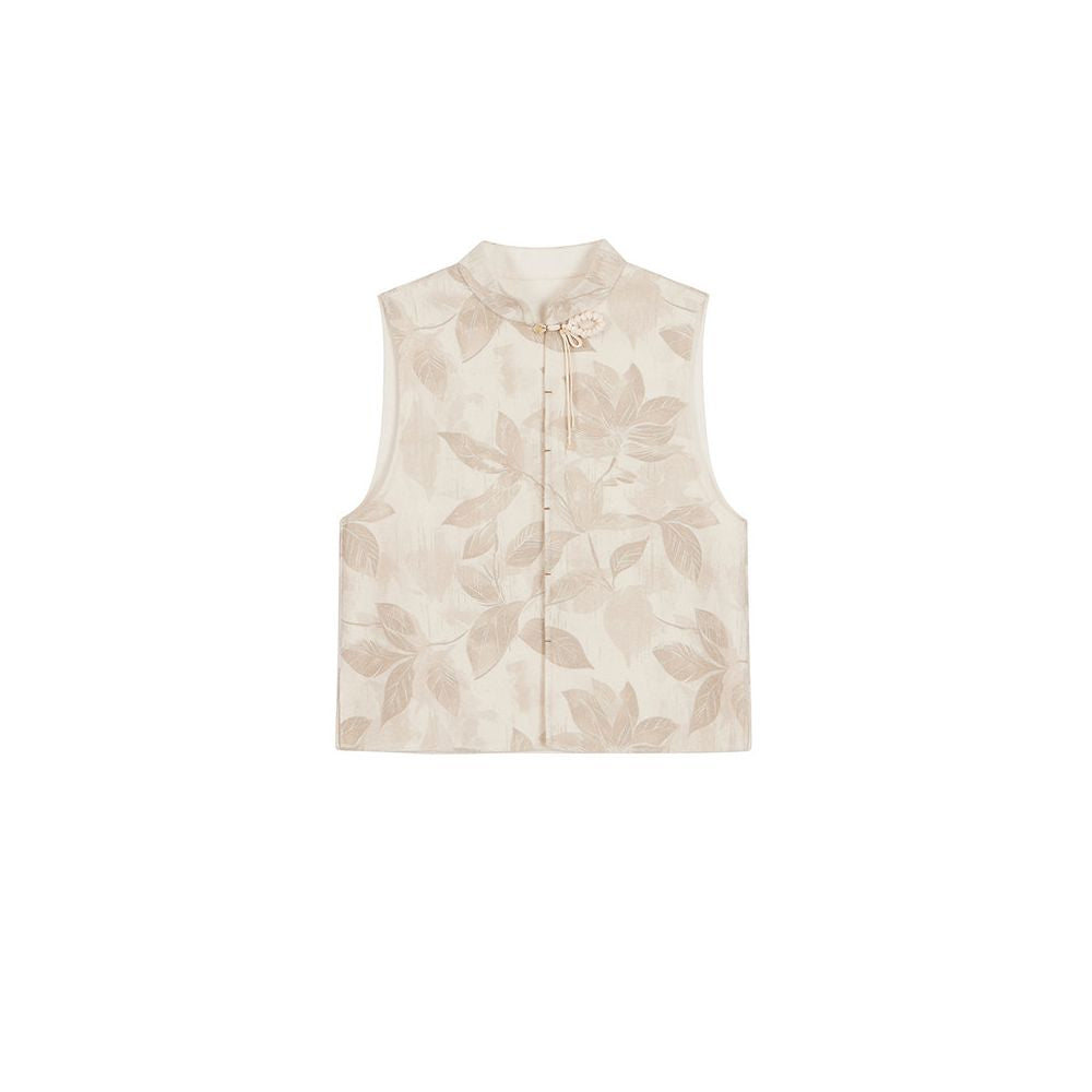 ASAYA6674 – Lotus Whisper Oriental Vest 🍃🤍