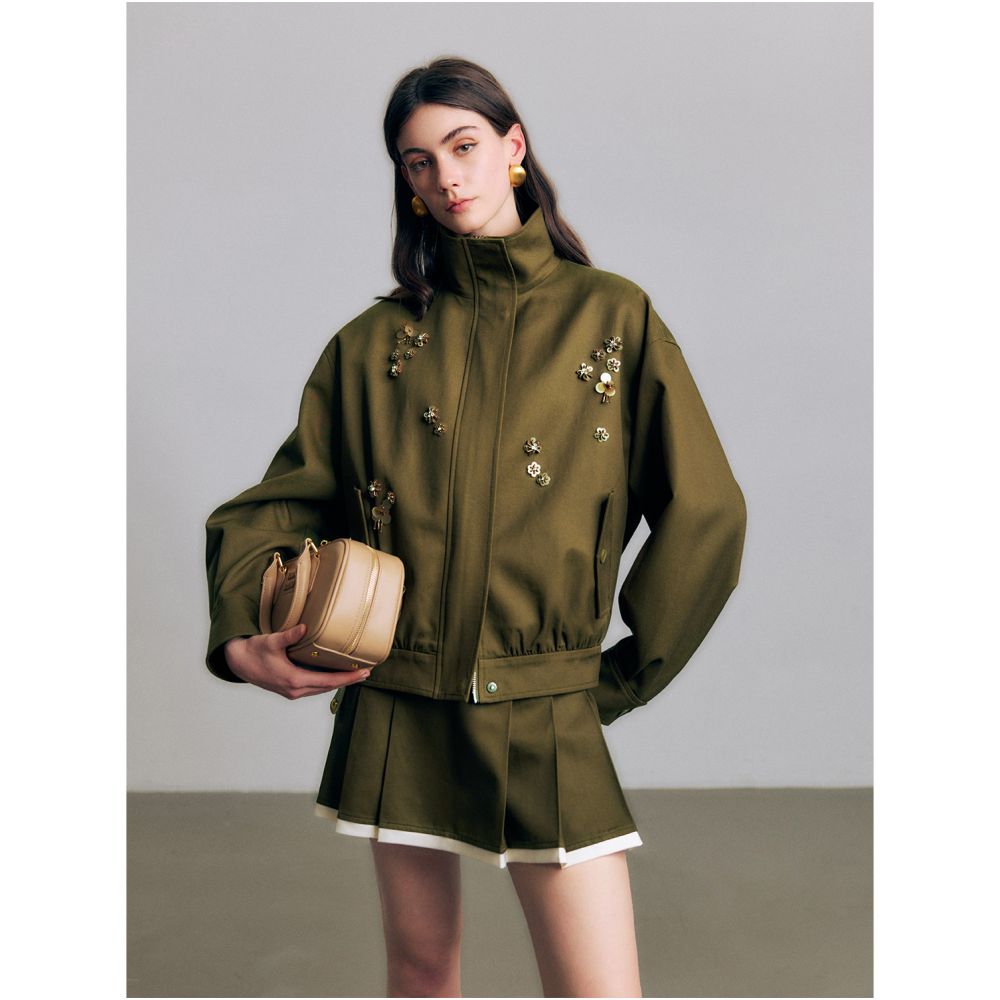 ASAYA6678 – Olive Bloom Utility Set 🌿✨
