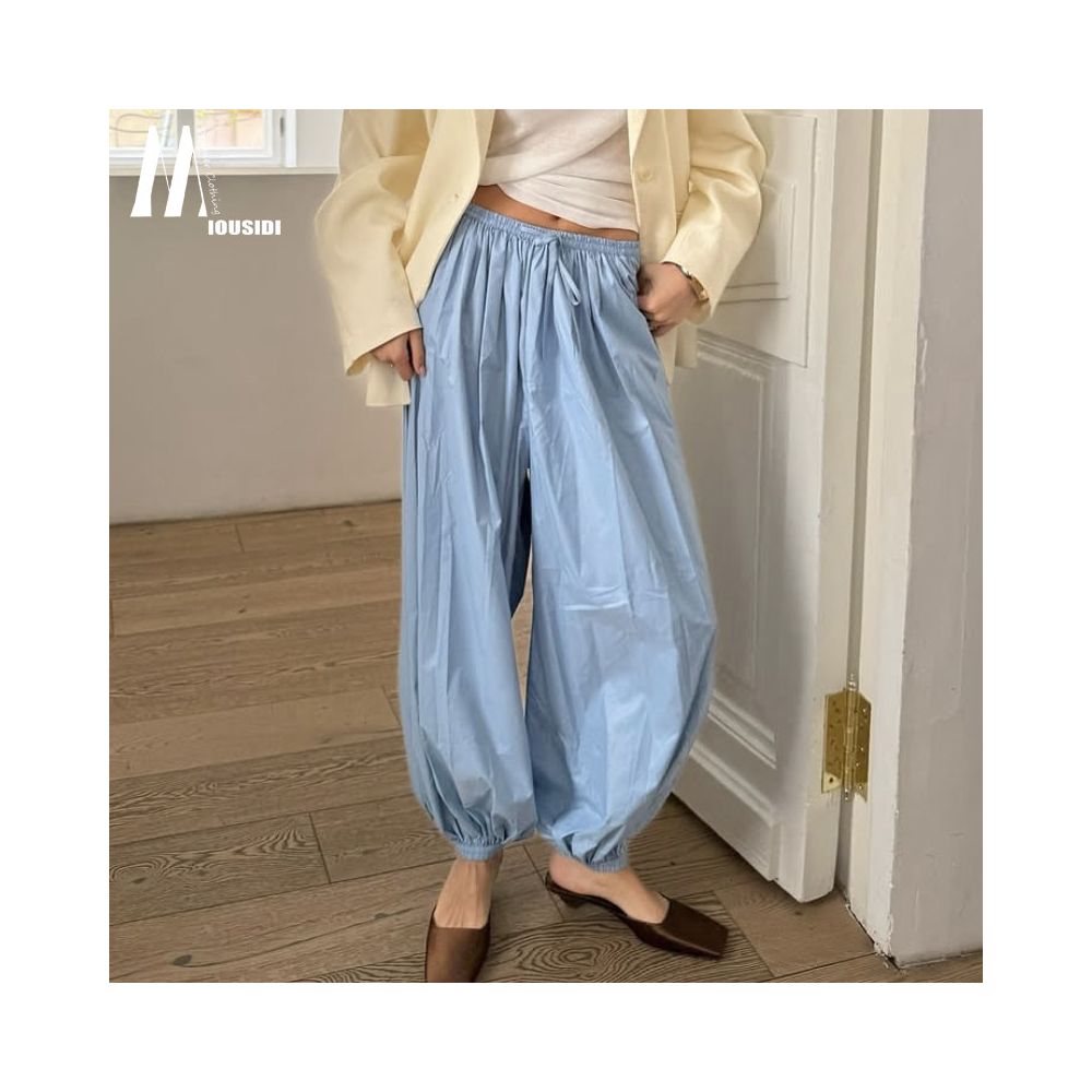 ASAYA6683 – Cloud Breeze Balloon Pants ☁️🩵