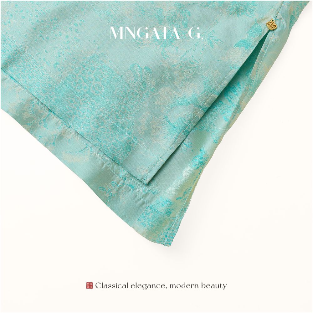 Gong Xiaoyan Floating Light Brocade Clouds Endless Mangata New Chinese Slant Top 6011255 image 5