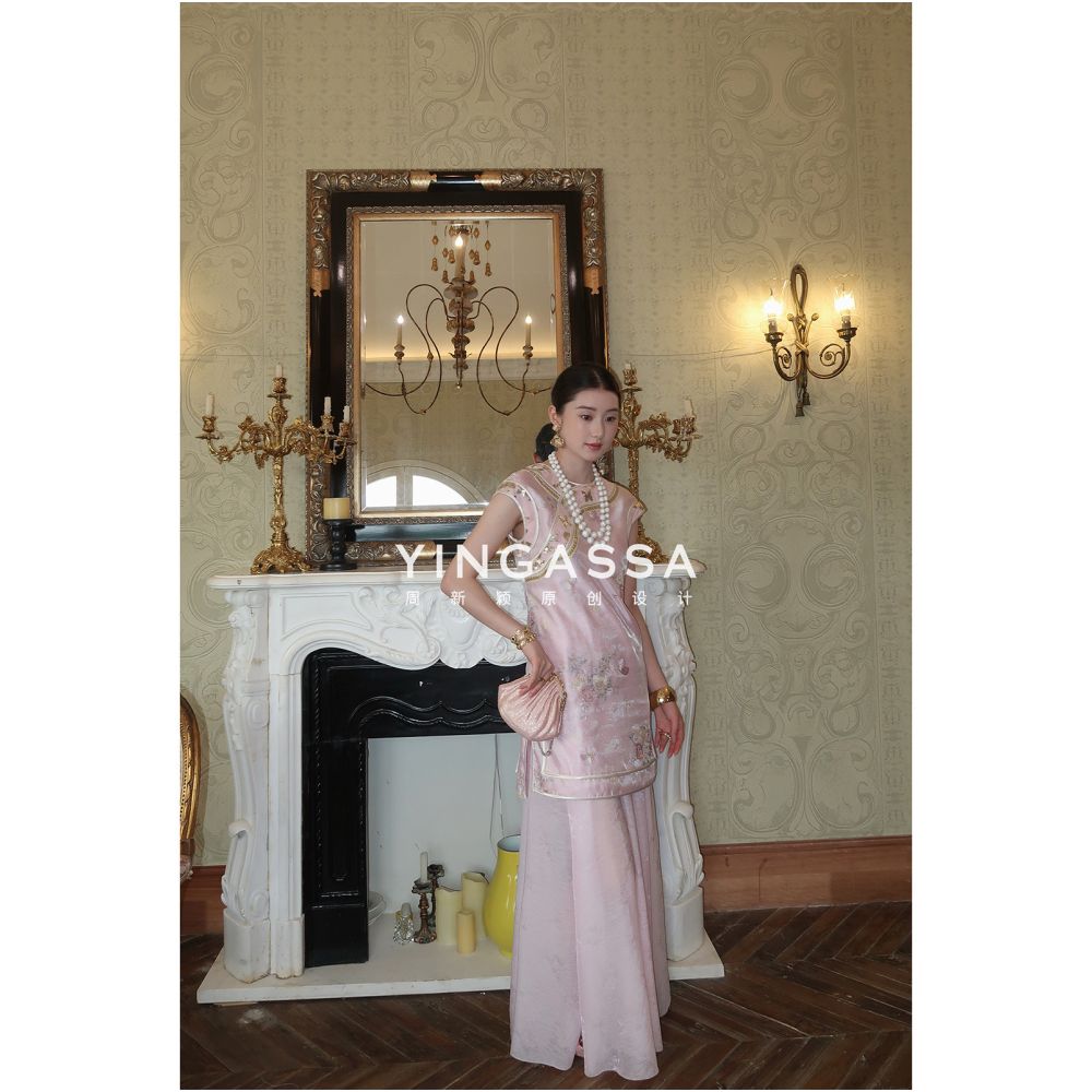 ASAYA6714 – Oriental Grace Two-Piece Set 🌸🏮