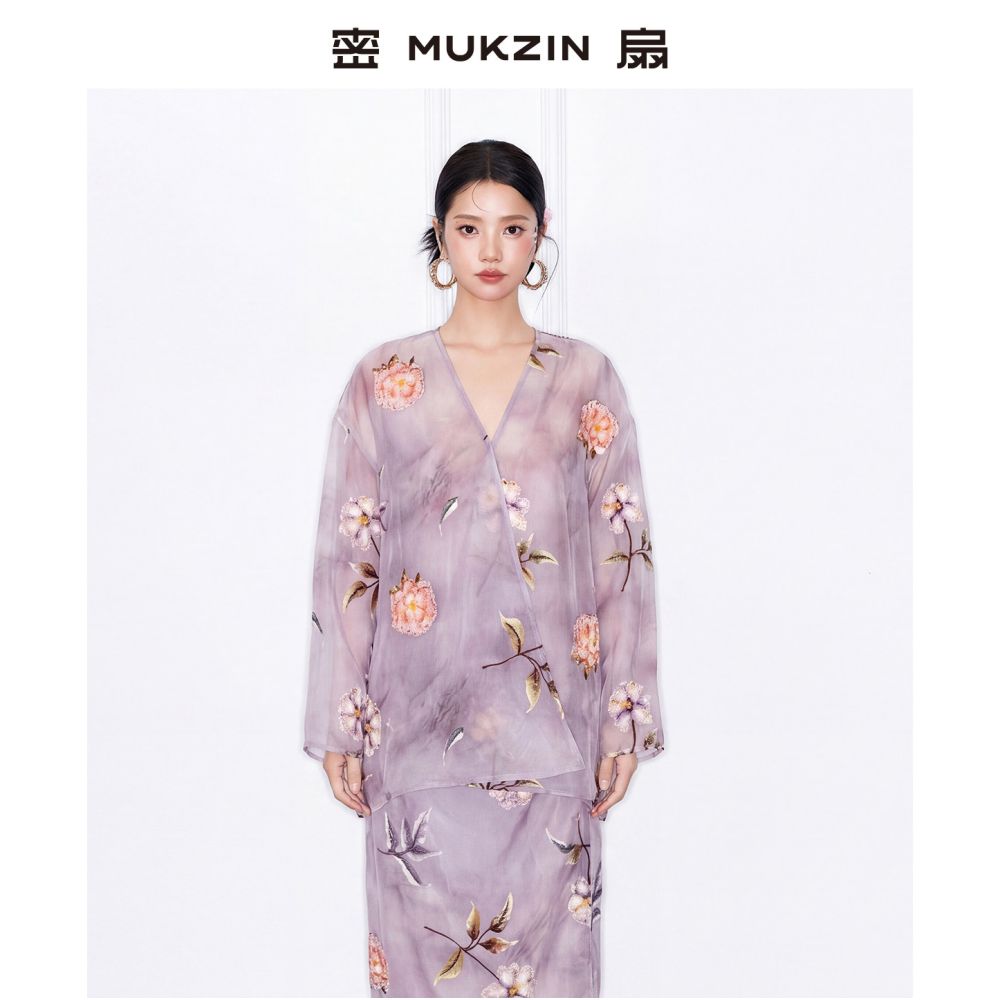 ASAYA6722 – Lavender Bloom Kurung Set 💜🌸