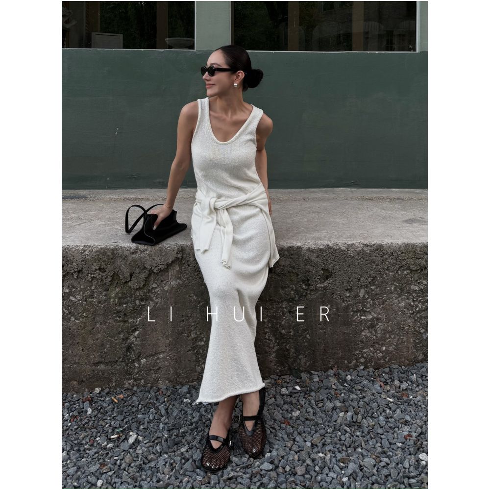 LiHuiEr Alaska Gulf Minimalist Sleeveless Dress for Women Knitted Vest Dress image 0