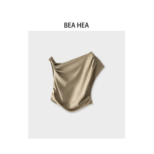 ASAYA6787 – Celeste Drape One-Shoulder Top ✨🖤