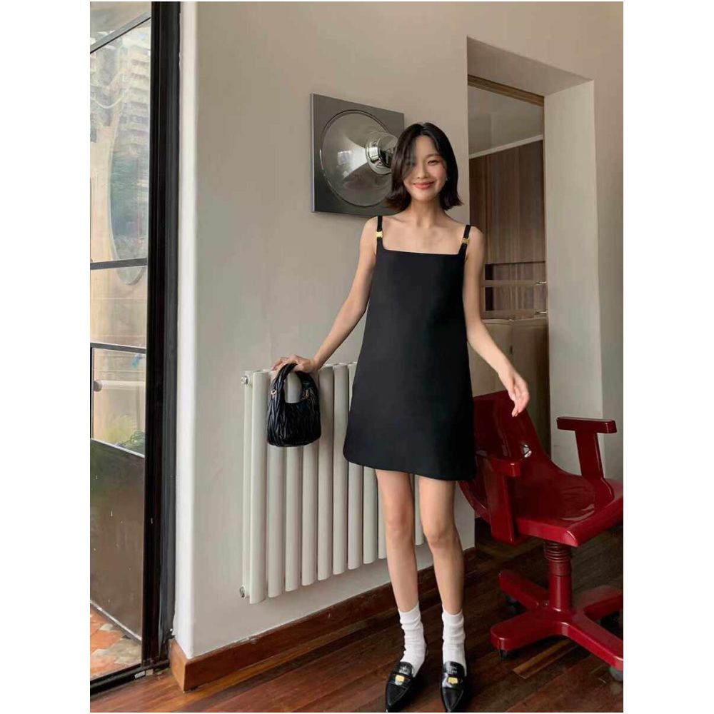 ASAYA6808 – Midnight Muse Mini Dress 🖤✨