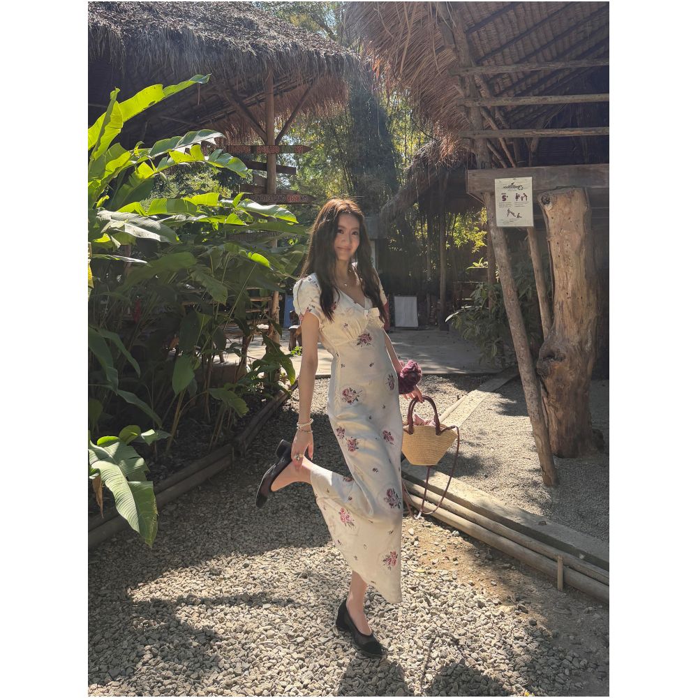 2ND STUDIOS French Floral Print Dress Elegant and Sophisticated Style 2026 Summer New Slim Fit Dress for Women image 3