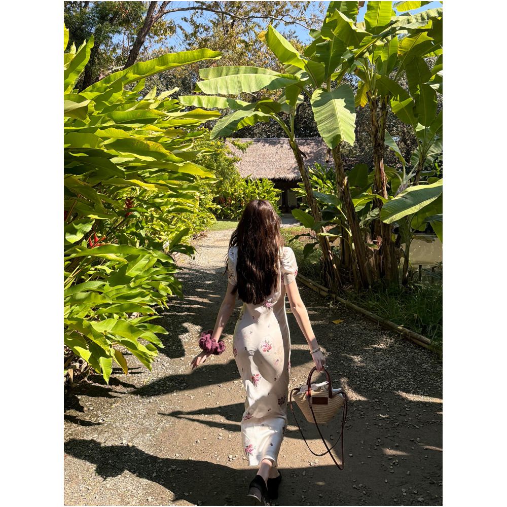 2ND STUDIOS French Floral Print Dress Elegant and Sophisticated Style 2026 Summer New Slim Fit Dress for Women image 4
