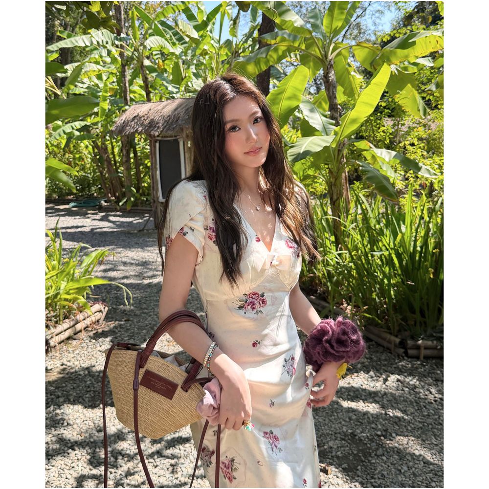 ASAYA6819 – Rosalie Garden Midi Dress 🌷🤍