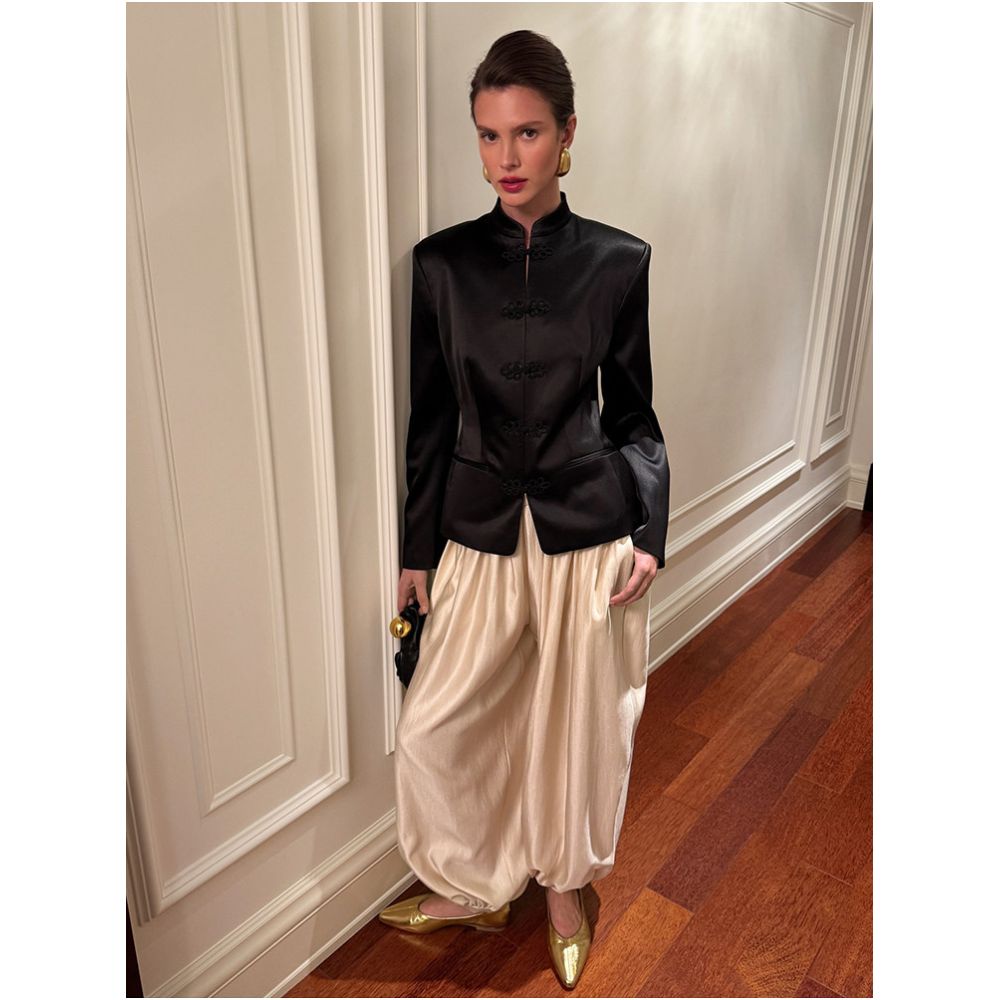 Eenkcos New Chinese Style High Waisted Lantern Pants for Women Harem Pants Loose Casual Pants High End Slimming Long Pants image 1