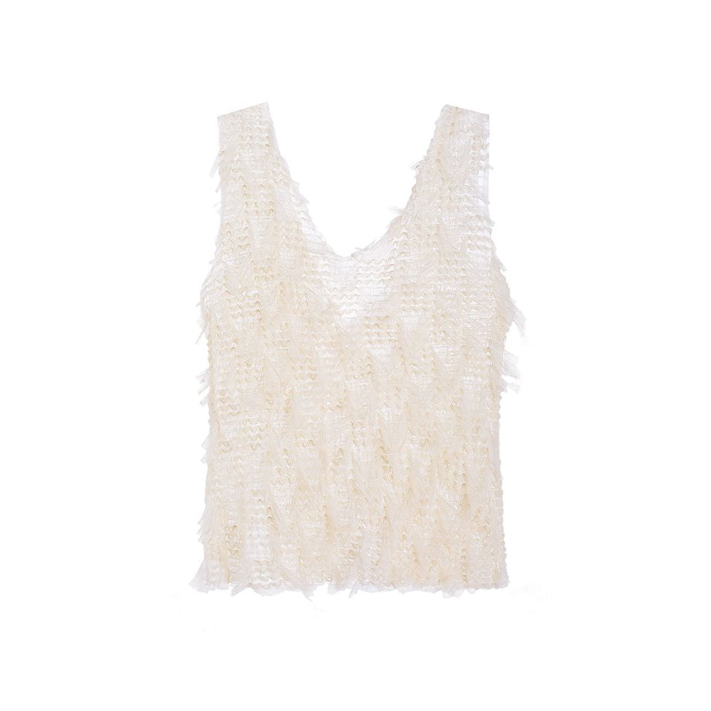 Rosebanks designer custom fabrics lace mesh tassels dreamy poetic fairy tale vest image 4