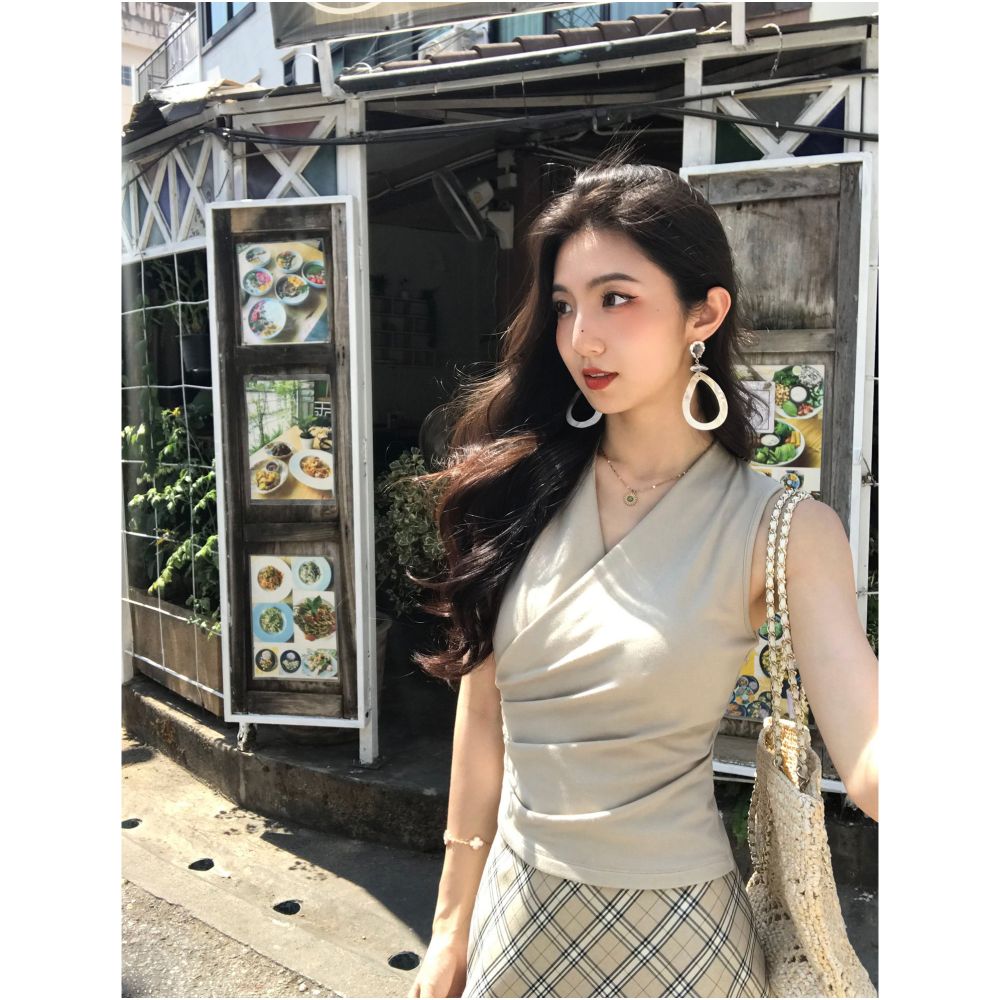 ASAYA6870 – Riviera Wrap Knit Top 💚🖤💜✨