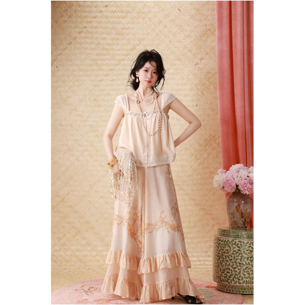 Dangdang Somes Sicilian Adventure Tencel Ramie Camisole Skirt image 0