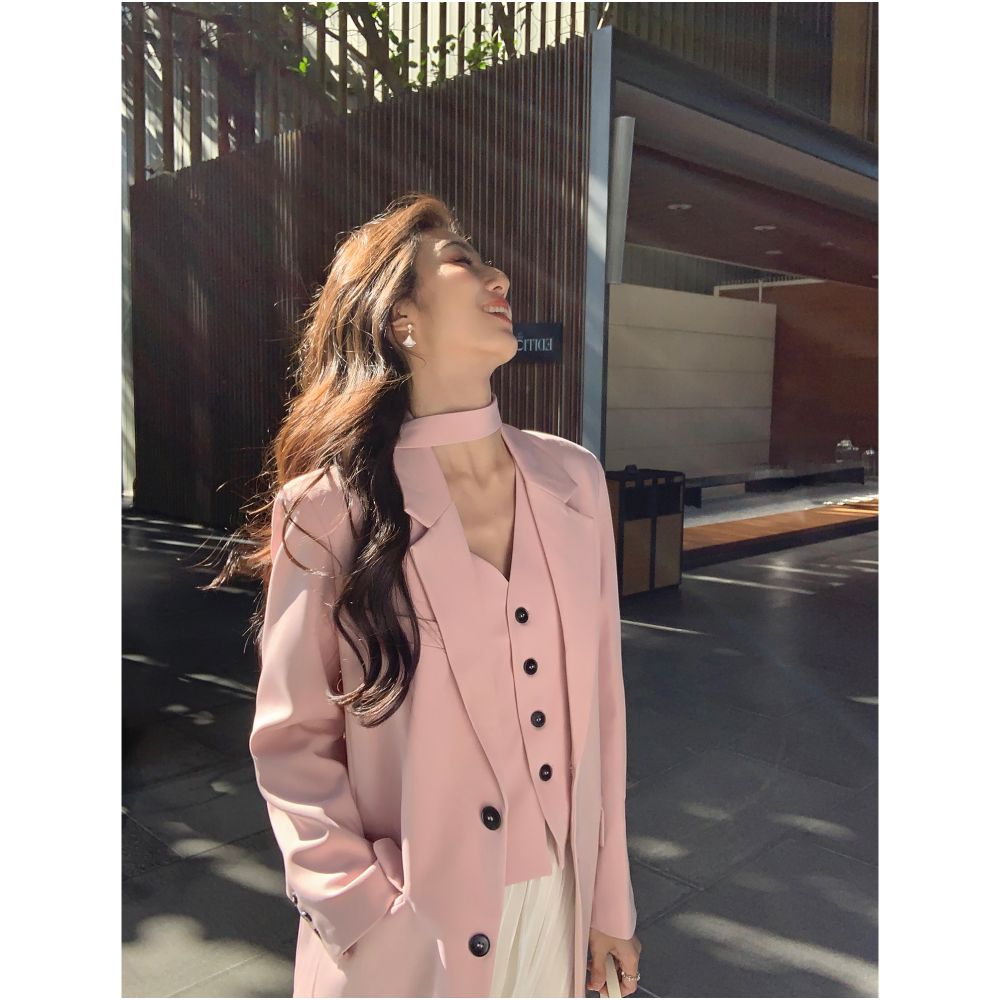 ASAYA6944 – Élodie Tailored Vest & Blazer Set 🤍✨
