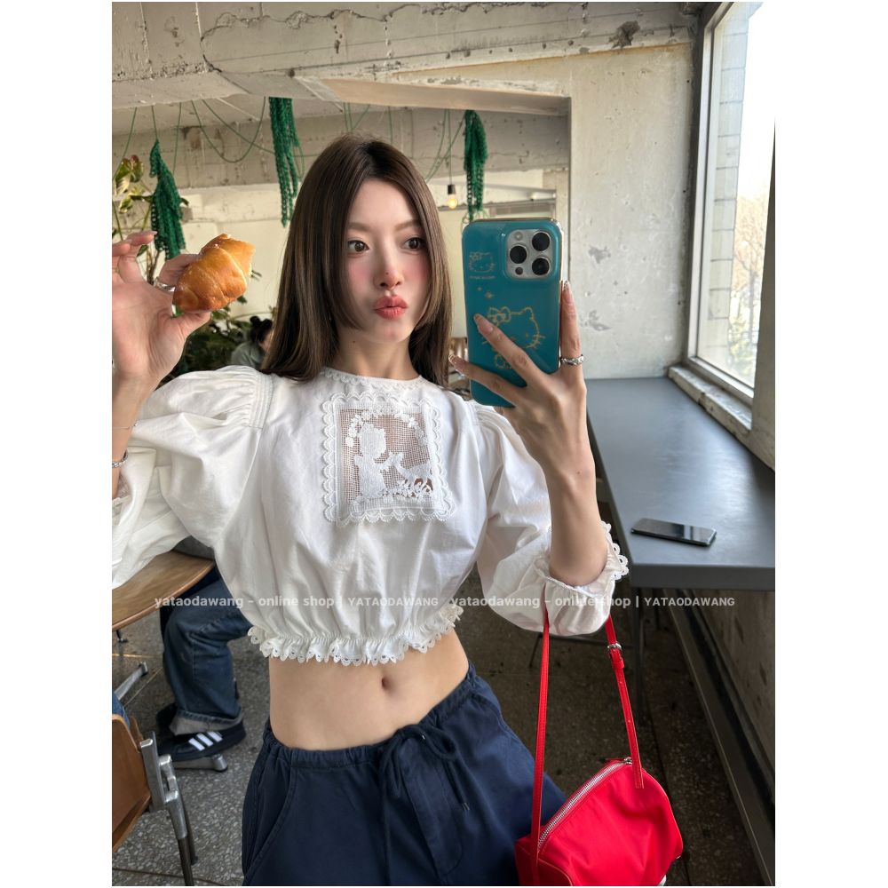 ASAYA6961 – Sweet Heirloom Lace Blouse 🤍🕊️