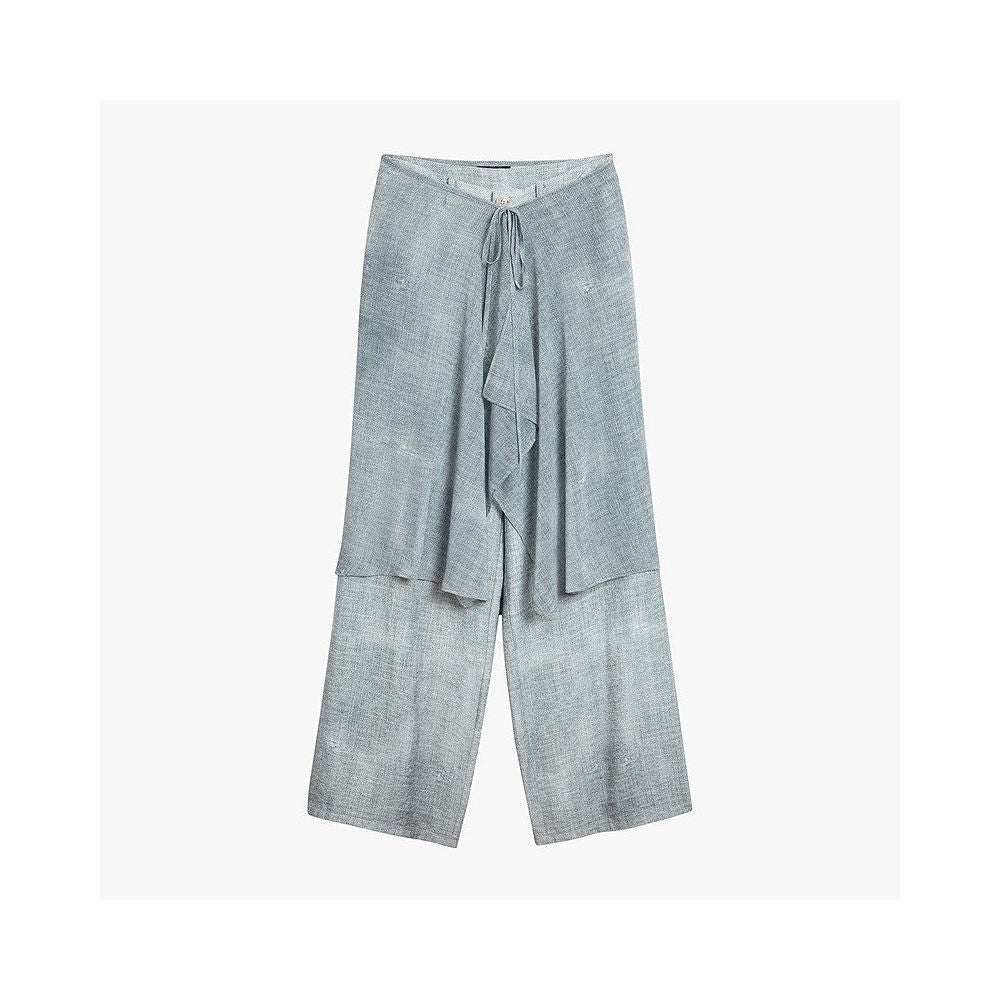 ASAYA6971 – Misty Drape Wide-Leg Pants 🌫️🩶