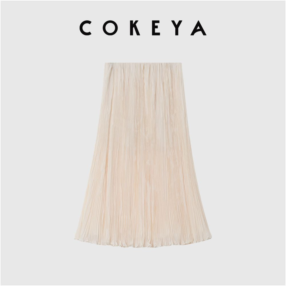 ASAYA6988 – Whisper Pleated Midi Skirt 🌿🕊️