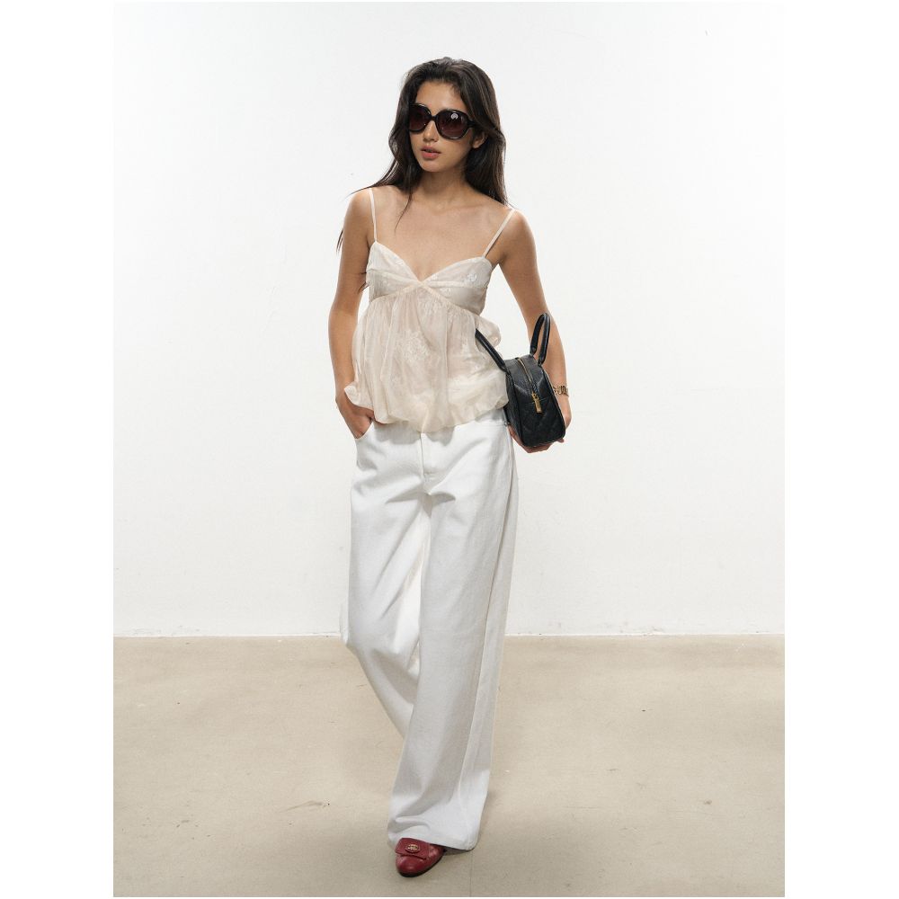 ASAYA7073 – Étoile Cloud Cami Set ☁️🤍