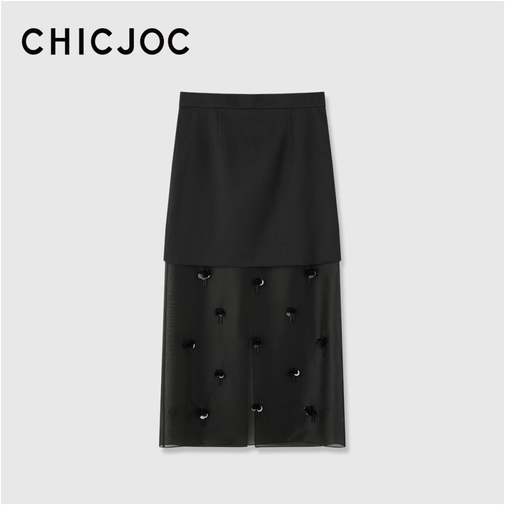ASAYA7144 – Étoile Sheer Embellished Set ✨🖤