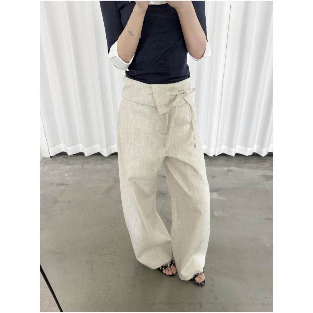 ASAYA7147 – Urban Drape Wide-Leg Pants 🖤✨