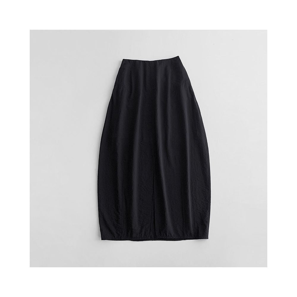 ASAYA7186 – Cocoon Flow Maxi Skirt 🖤🤍