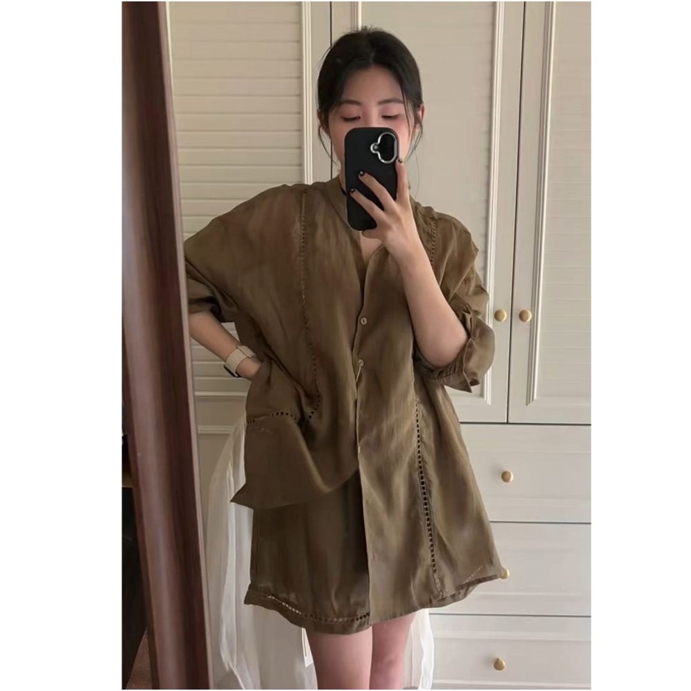 ASAYA7249 – Coastal Ease Linen Set 🌿🤍