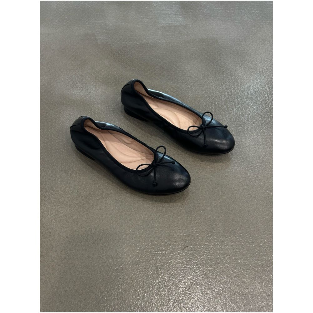 ASAYA7305 – Classic Leather Ballet Flats 🖤🎀