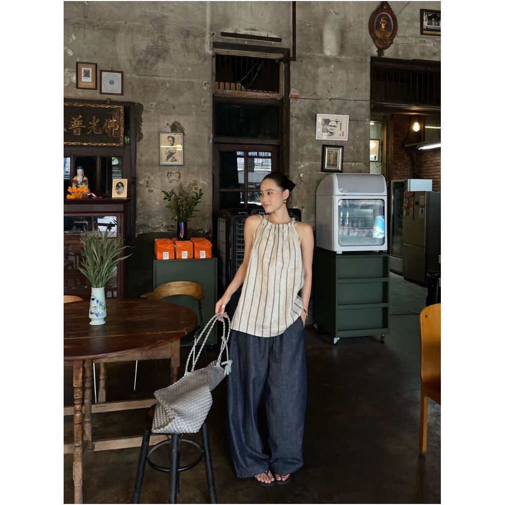 PURITY YR niche minimalist comfortable relaxed retro fashionable versatile high quality ultra thin jeans for women image 0