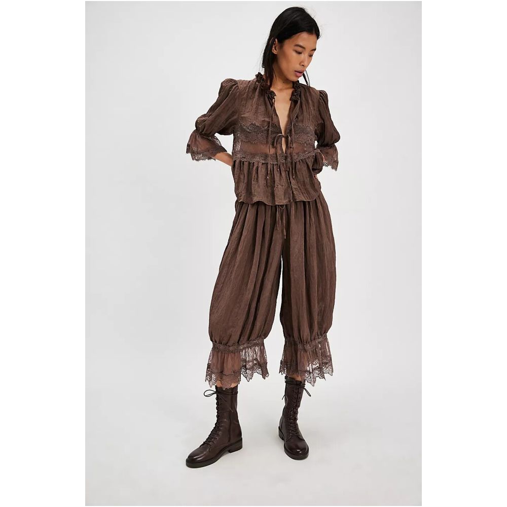 ASAYA7318 – Bohemian Lace Bloom Pants 🤍🌿