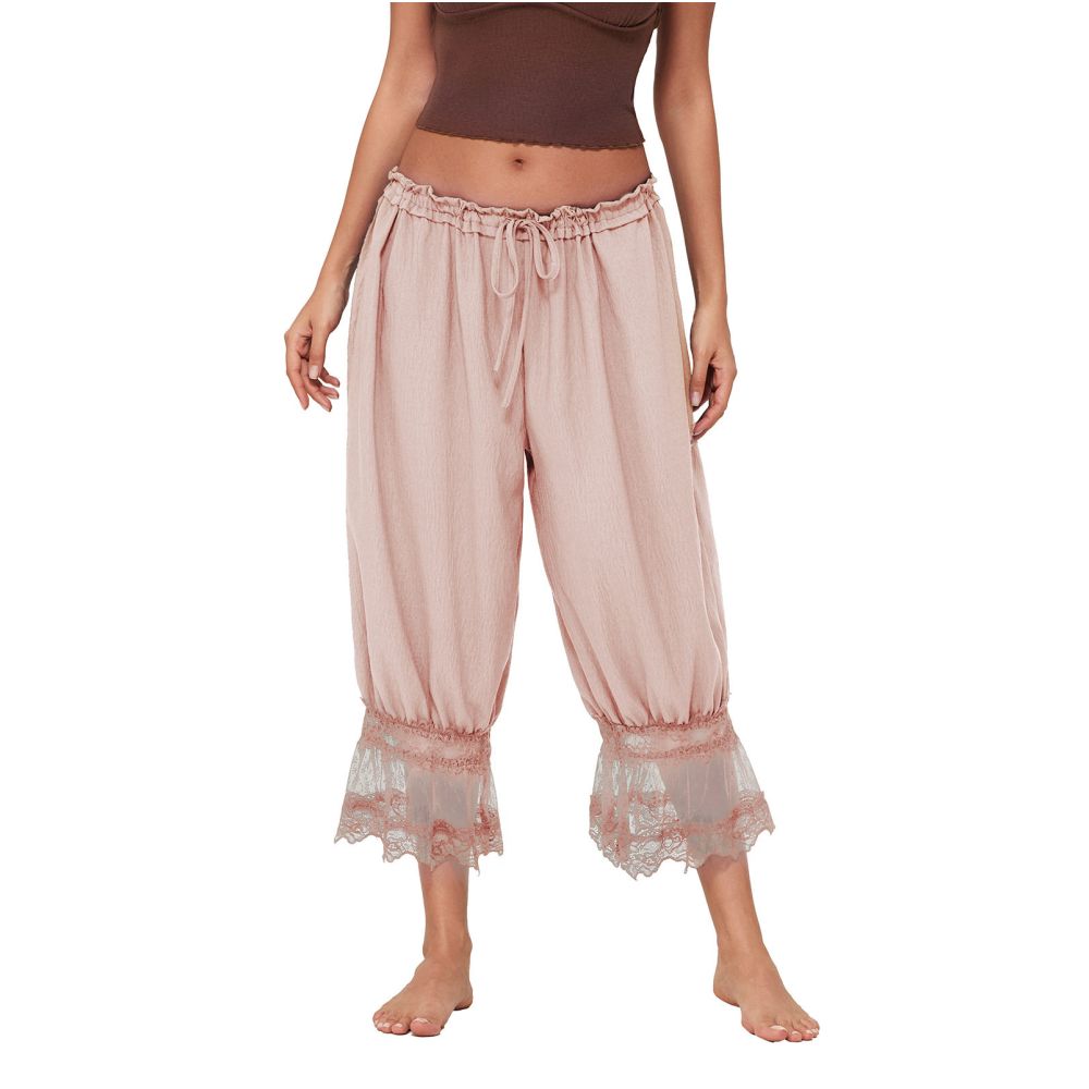 ASAYA7318 – Bohemian Lace Bloom Pants 🤍🌿