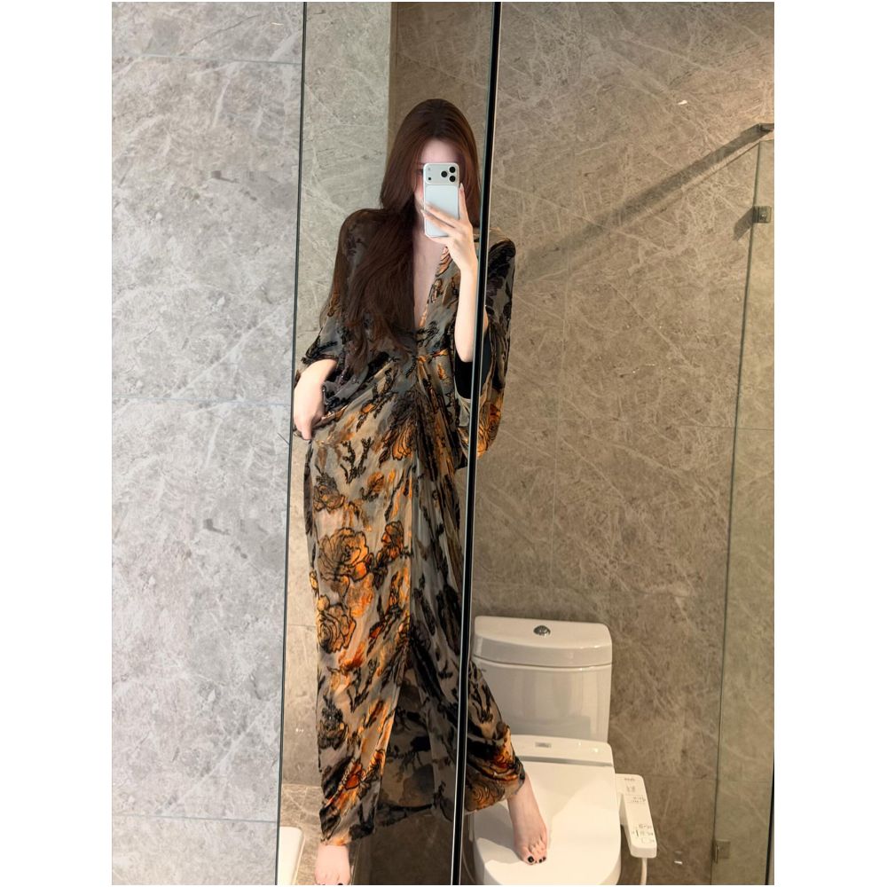 2ND STUDIOS French Jacquard Dress Casual and Relaxed Style 2026 New Arrival Elegant and Alluring Long Dress for Women image 2
