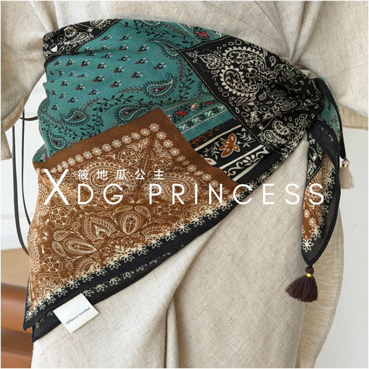 ASAYA7377 – Artisan Tassel Waist Scarf 🤎✨