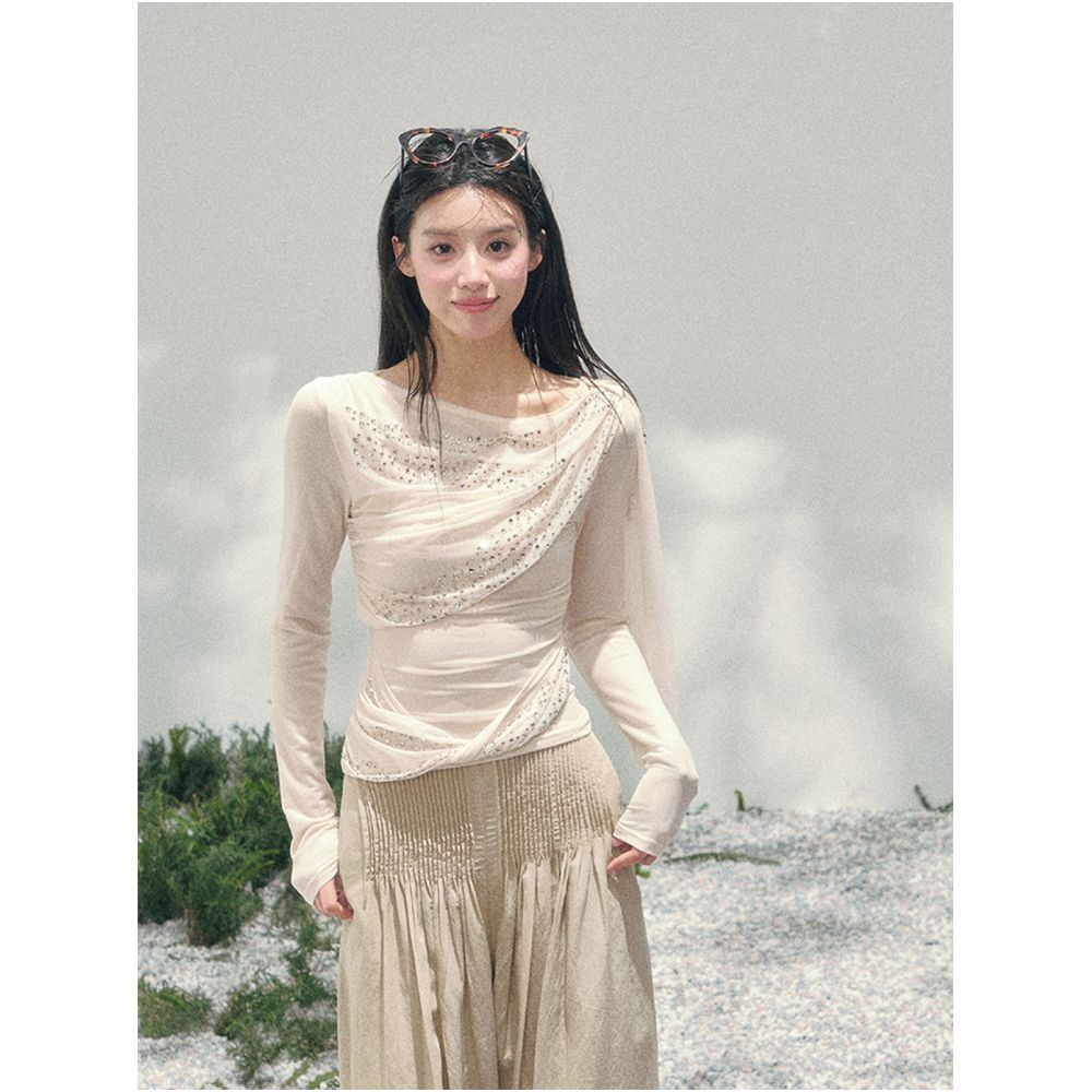 ASAYA7529 – Starlit Drape Set ✨🖤