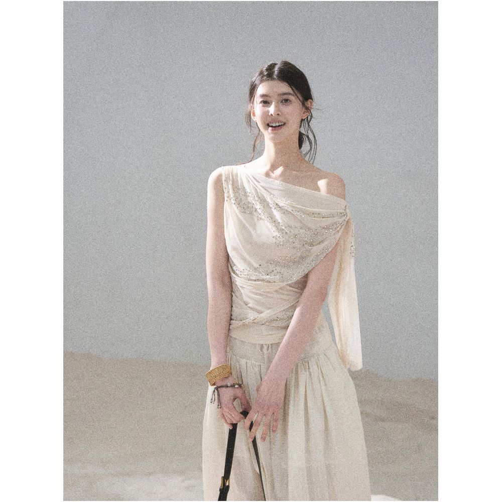 ASAYA7529 – Starlit Drape Set ✨🖤