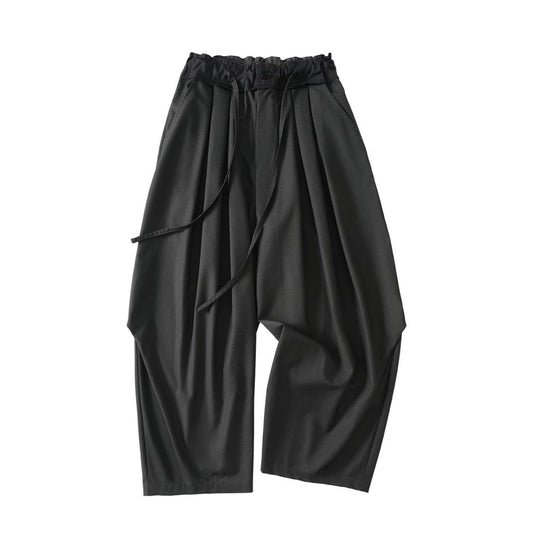 ASAYA7579 – Sculpted Pleated Balloon Pants 🖤🤎