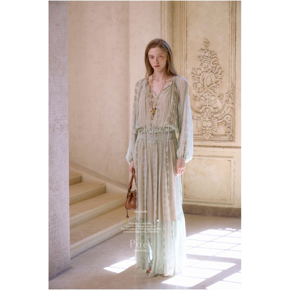 ASAYA7777 – Mint Whisper Silk Maxi Dress 🌿✨