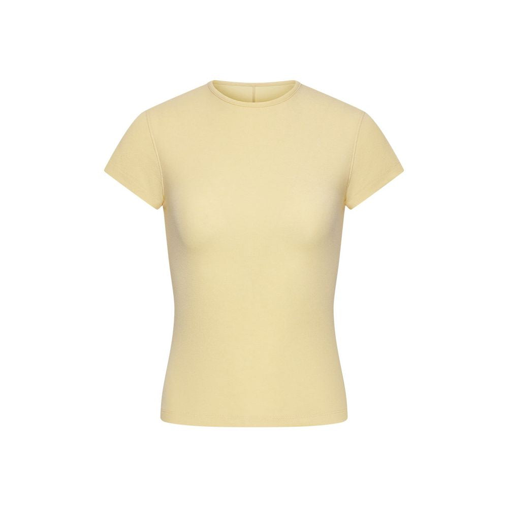 ASAYA7805 – Silky Wool Fitted Tee ✨🤎