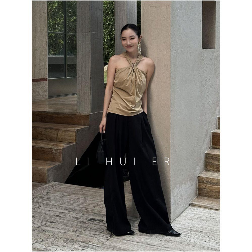 LiHuiEr Long Island Iced Tea Unique Halter Neck Tank Top Sleeveless Style image 1