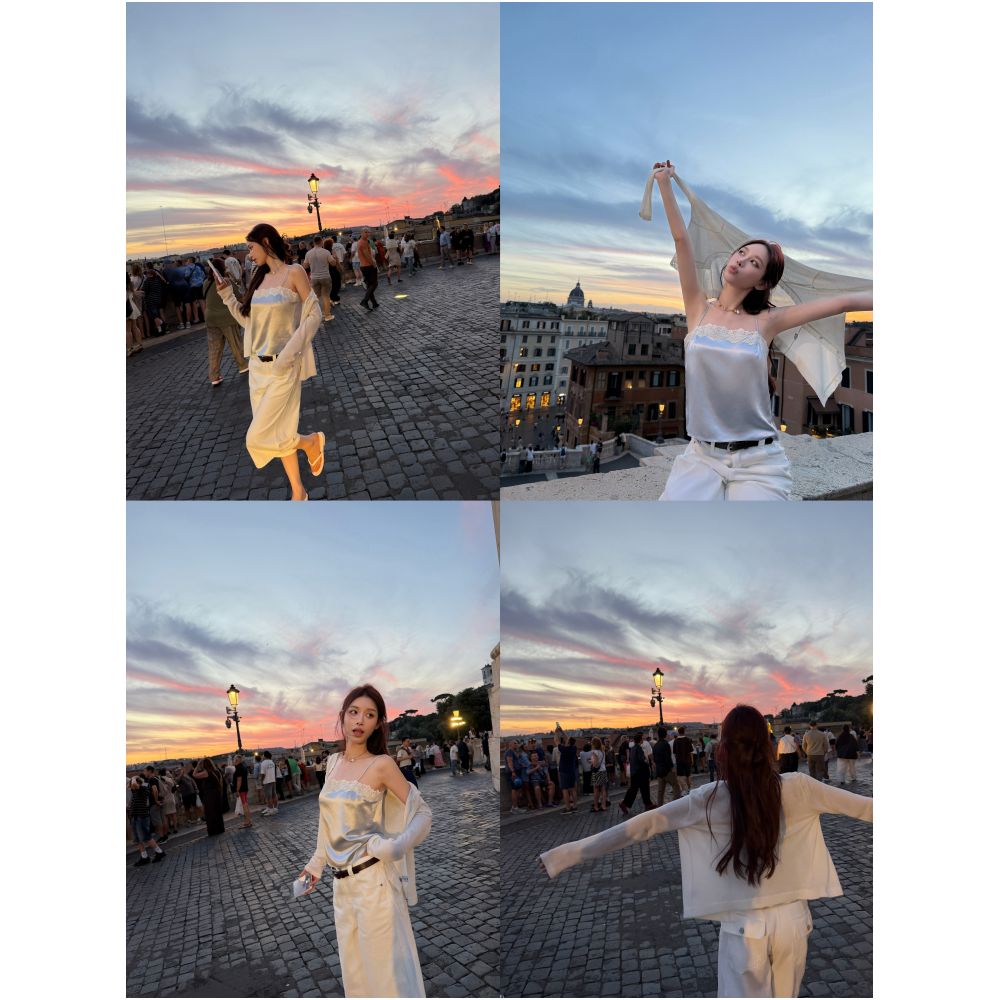 DailyDash Relaxation Rule 24H Comfortable 100 Cotton White High Street Wide Leg Lazy Casual Capri Pants image 1