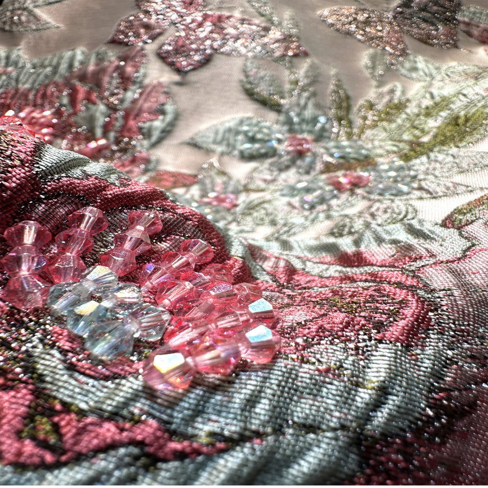 Guofeng Heavy Industry Jacquard Embroidery Nail Bead Improved Cheongsam for Women New Chinese Style High end Atmospheric and High end 2025 New Style image 5