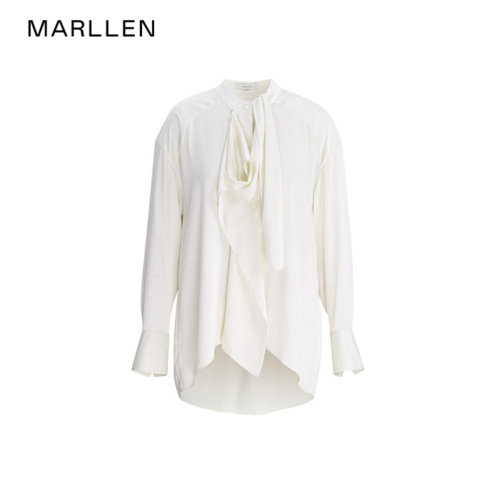 Marllen casual casual loose shirt commuting classic solid color plaid shirt top summer new women image 26