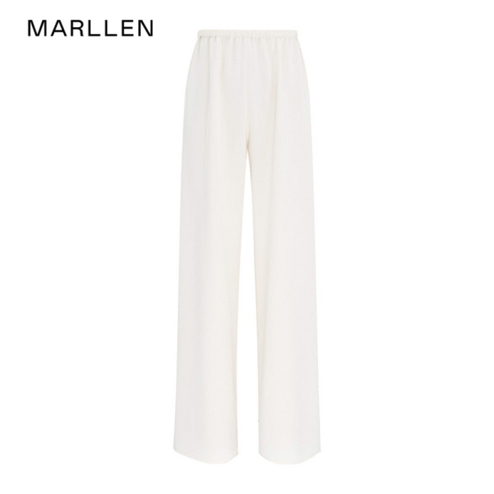 Marllen Flowing Light Dream Niche Non collision Set Swinging Collar Sleeveless Top Casual Pants Commuter Set Women image 40