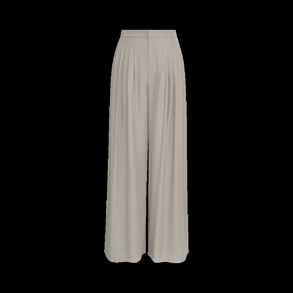 Marllen new Chinese style slightly swing collar Tencel shirt wide leg pants suit women summer image 69