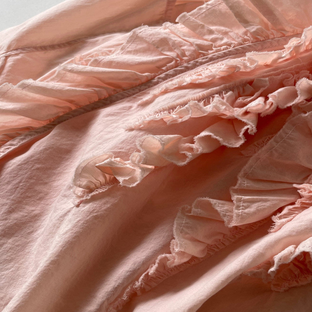 Beerkun Enjoys Hawaii 80 Thread Cotton Handmade Indian Embroidery Curled Flower Side Strap Sleeveless Top image 12