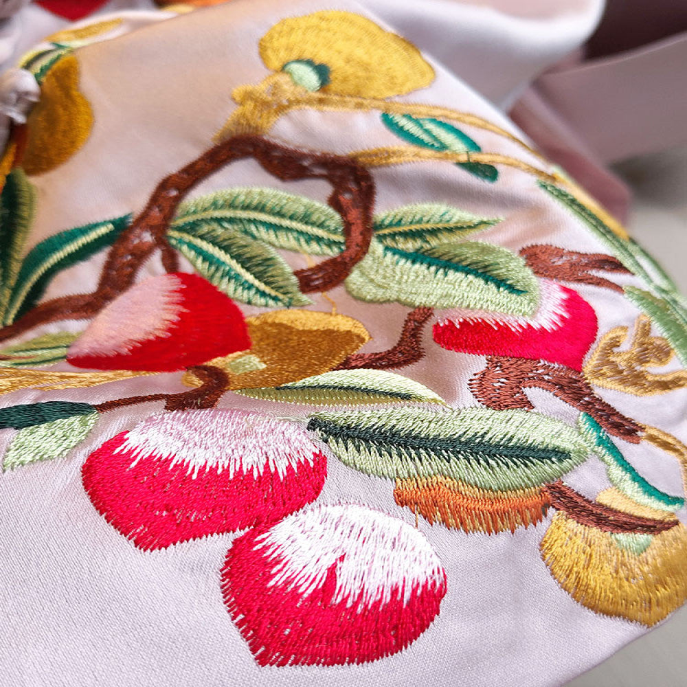 Pink fashionable new Chinese style buttoned tops spring and autumn new style high end acetate retro embroidered jacket Tang suit image 4