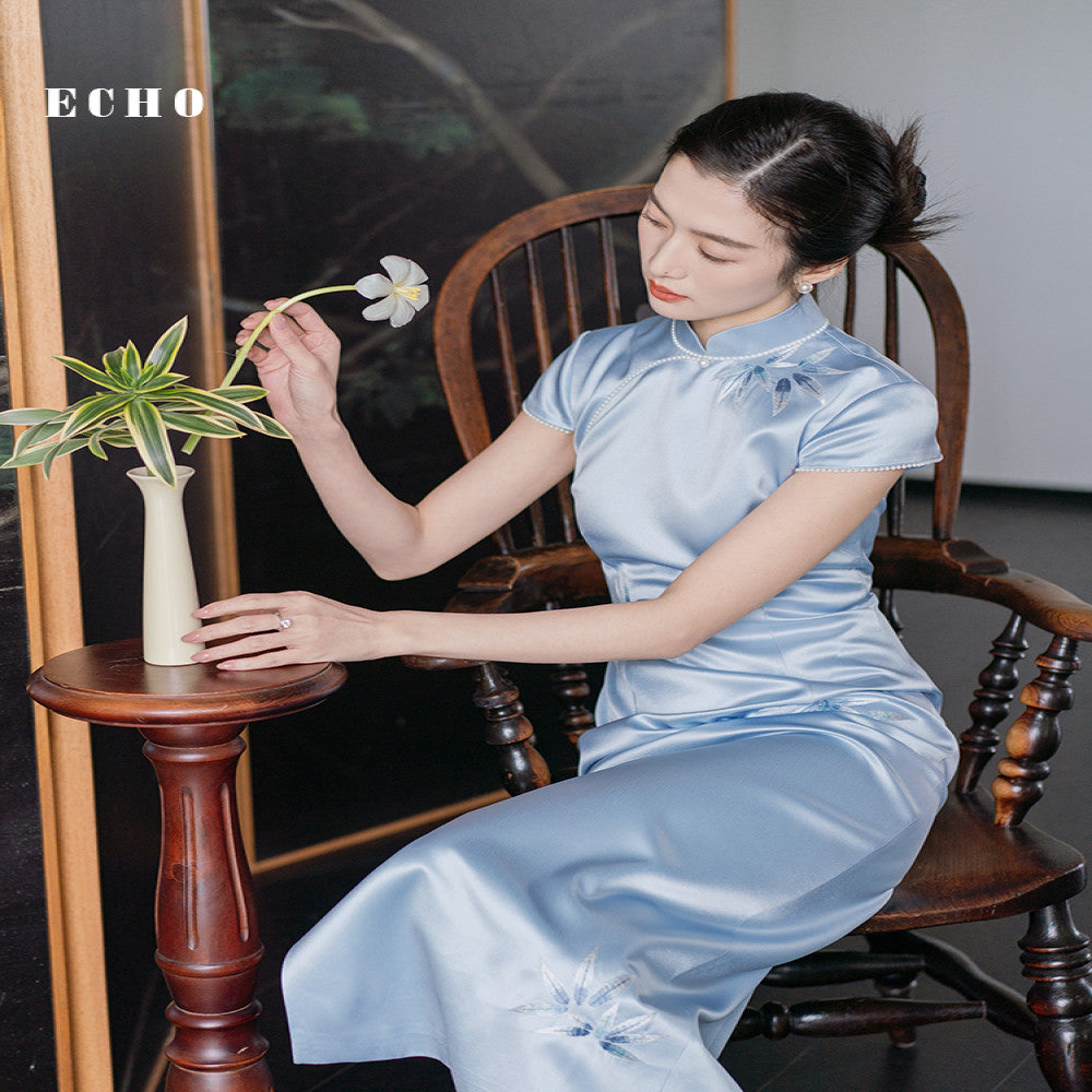 Original Genuine Echo Official New Chinese Style Improved Cheongsam image 19