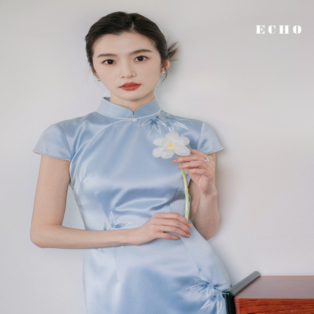 Original Genuine Echo Official New Chinese Style Improved Cheongsam image 20