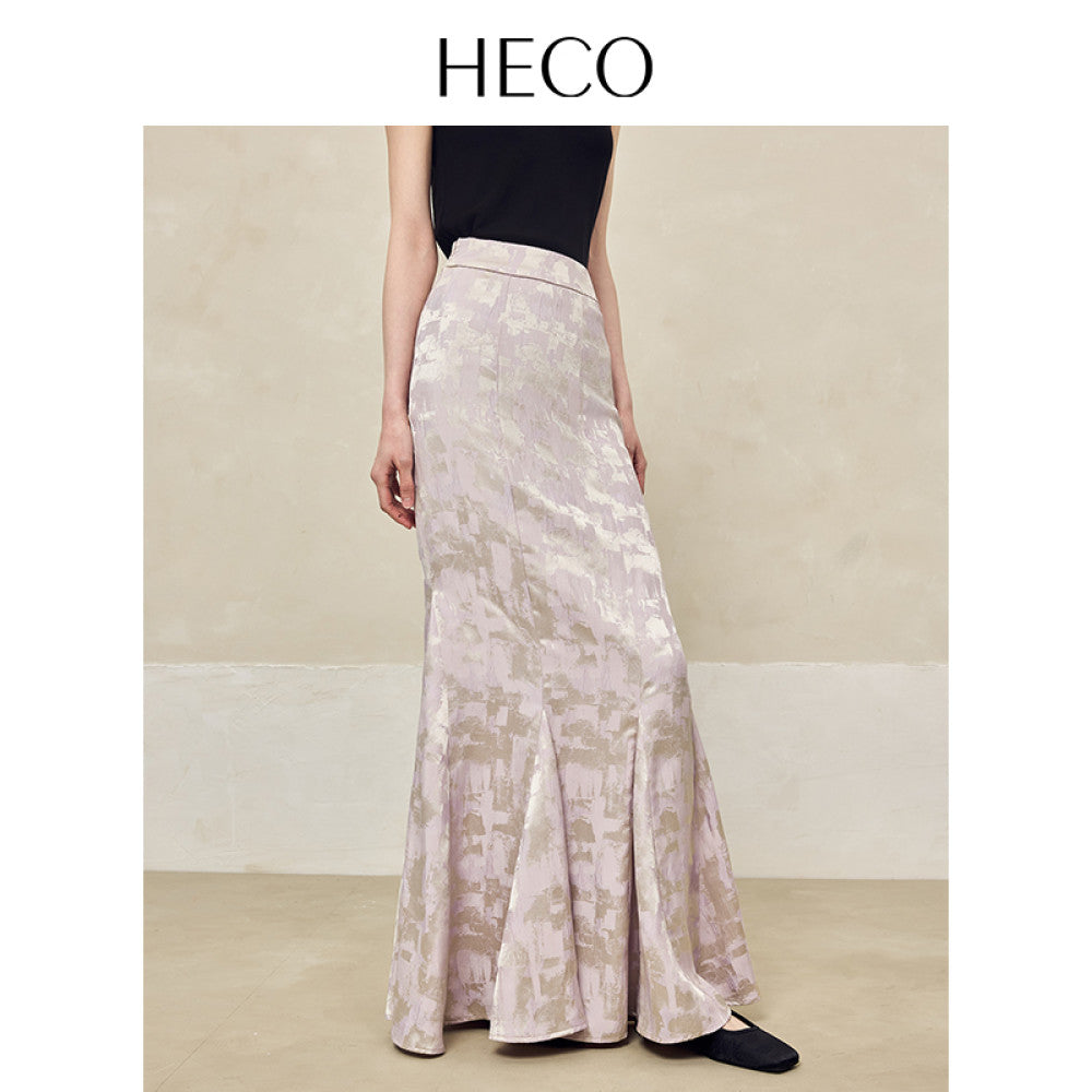 HECO Yunshan ink dyed new Chinese summer new product rayon cross slit pile collar vest top suit for women image 47