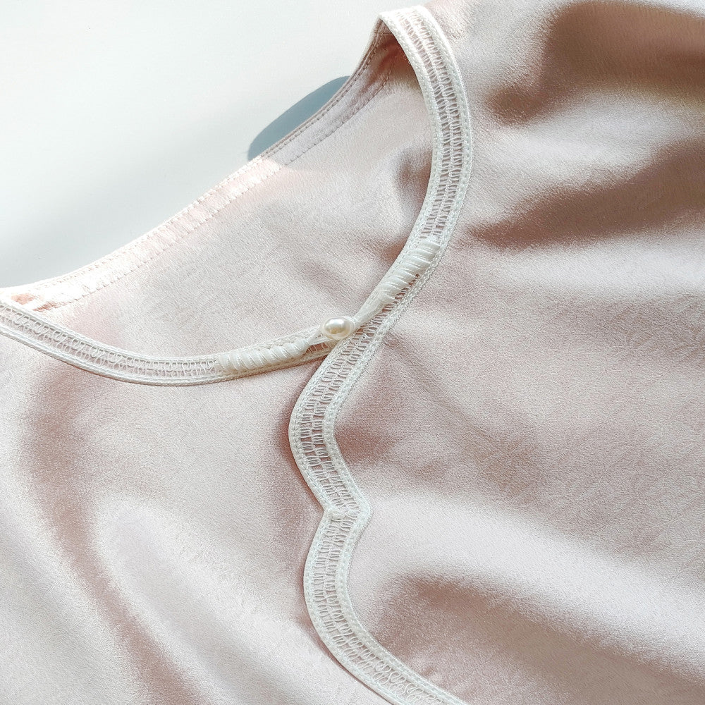 Chinese style buckle retro Han element top for women s spring clothing original design vinegar jacquard embroidered loose Chinese style shirt image 2