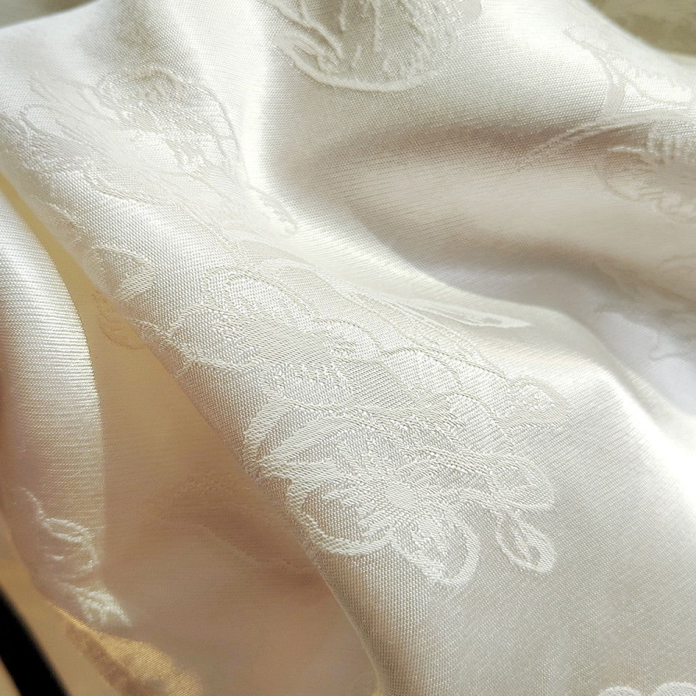 New Chinese style silk jacquard women s shirt with long sleeves spring new style improved slanted collar and buckle Chinese style versatile interior top image 4